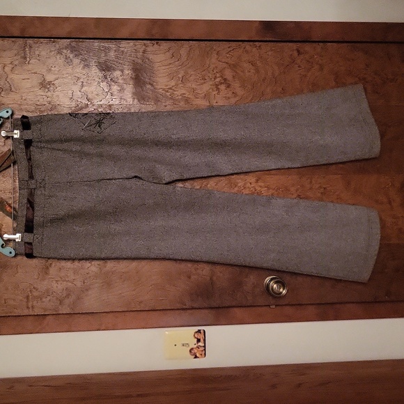 Guess Embroidered Patch Tweed Pants 28 small / Medium - Picture 6 of 8